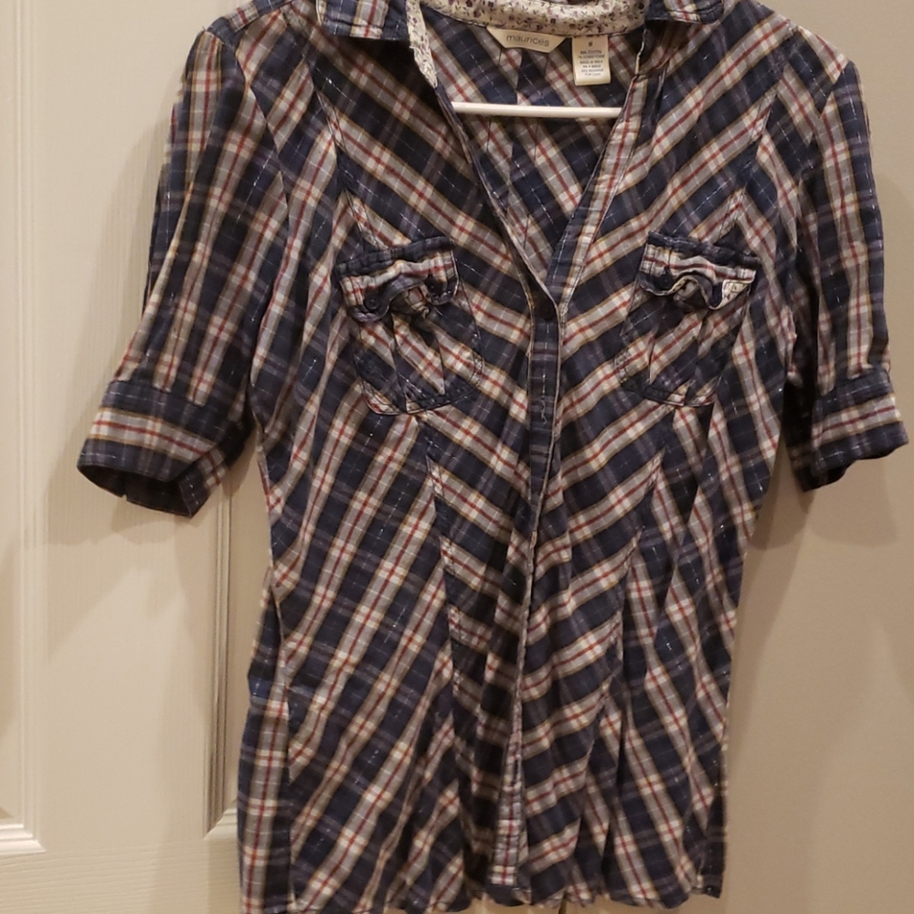 Plaid button up